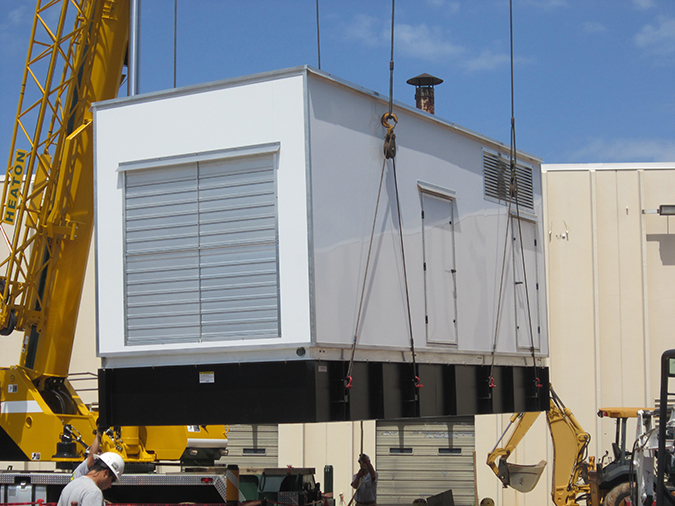 Enclosure being lifted up