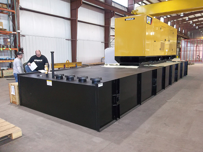 Two people working in a shop