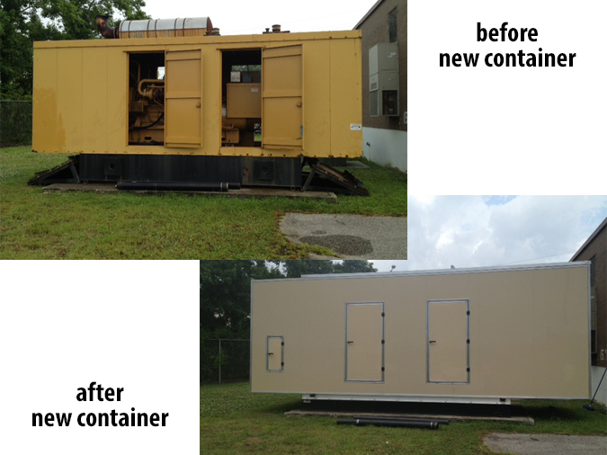 Before and after new container