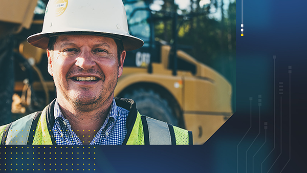 Person in a vest and hard hat