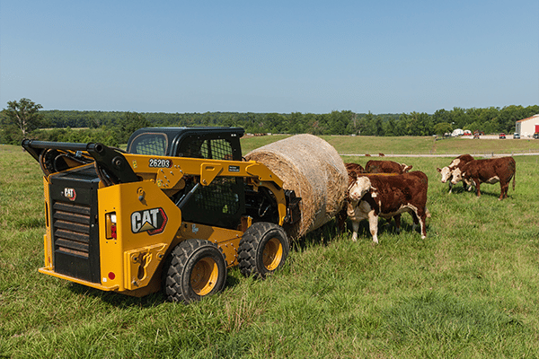 skid steer on a farm