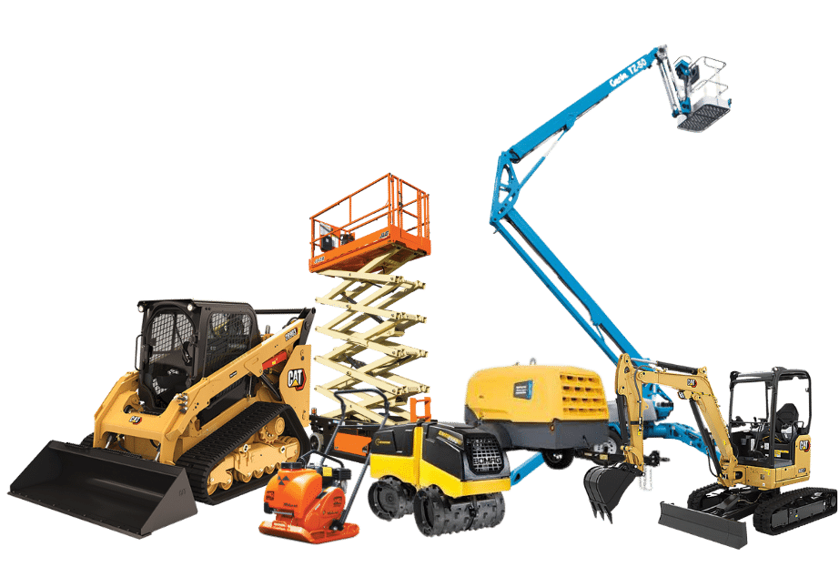 Grouping of Yancey Bros heavy equipment