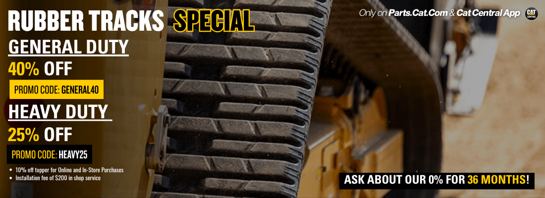 Rubber tracks promo banner